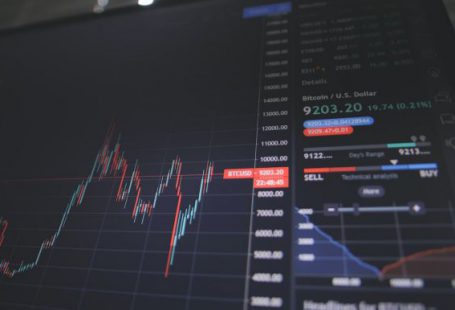Stock Market - black flat screen computer monitor